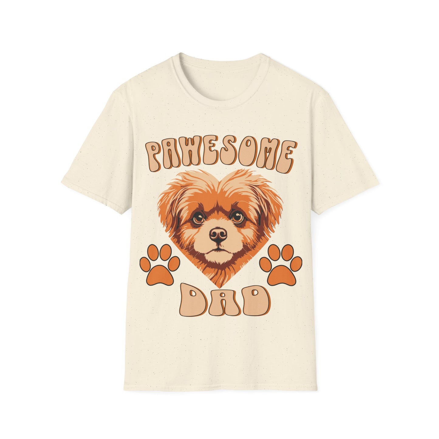 Unisex Softstyle T-Shirt, Dog Love, Pawesome Dad