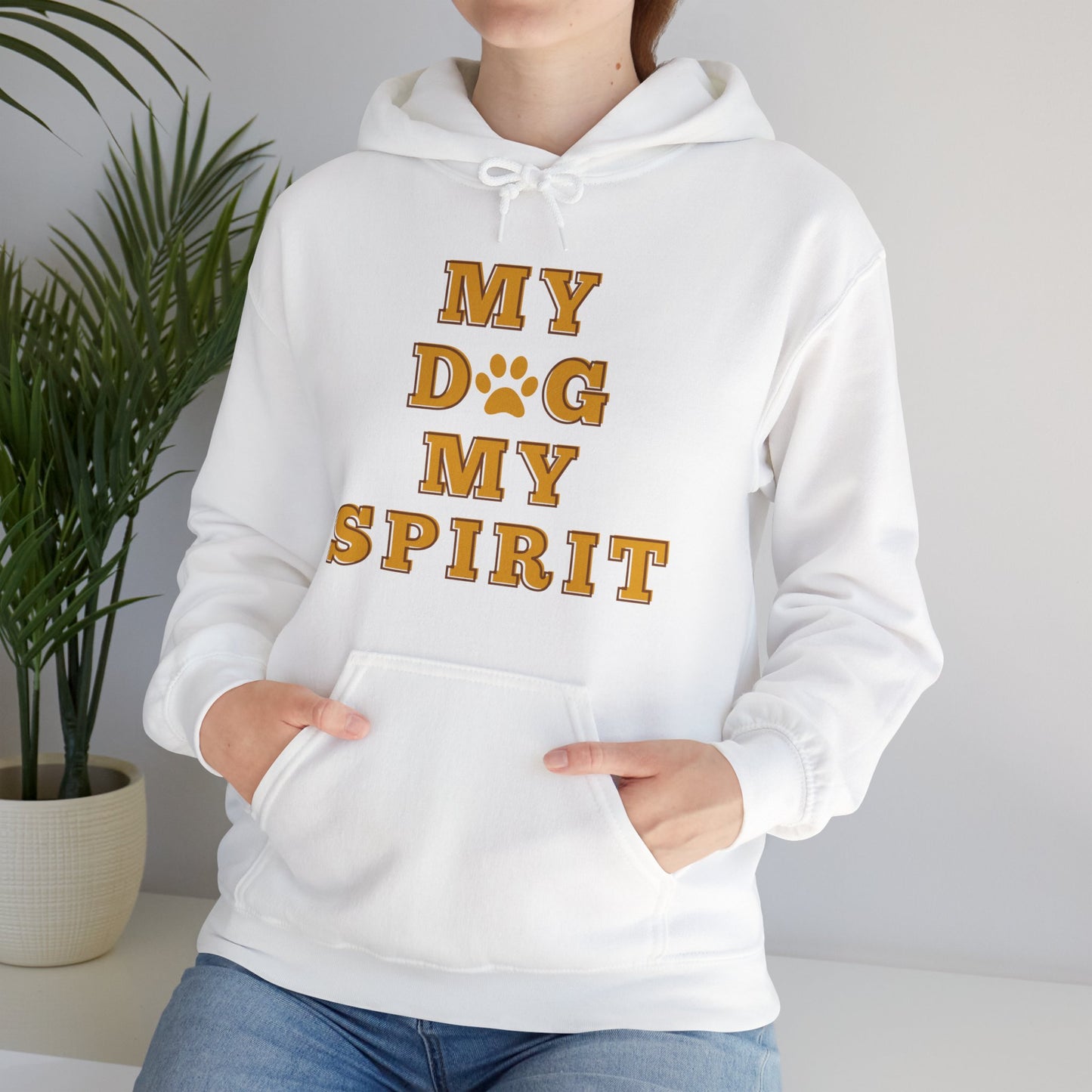 Unisex Heavy Blend™ Hooded Sweatshirt, My Dog My Spirit Hoodie