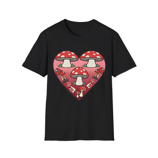 Unisex Softstyle T-Shirt, Mushroom Love Tee