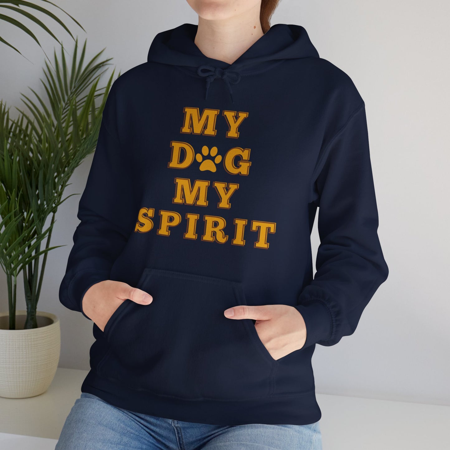 Unisex Heavy Blend™ Hooded Sweatshirt, My Dog My Spirit Hoodie