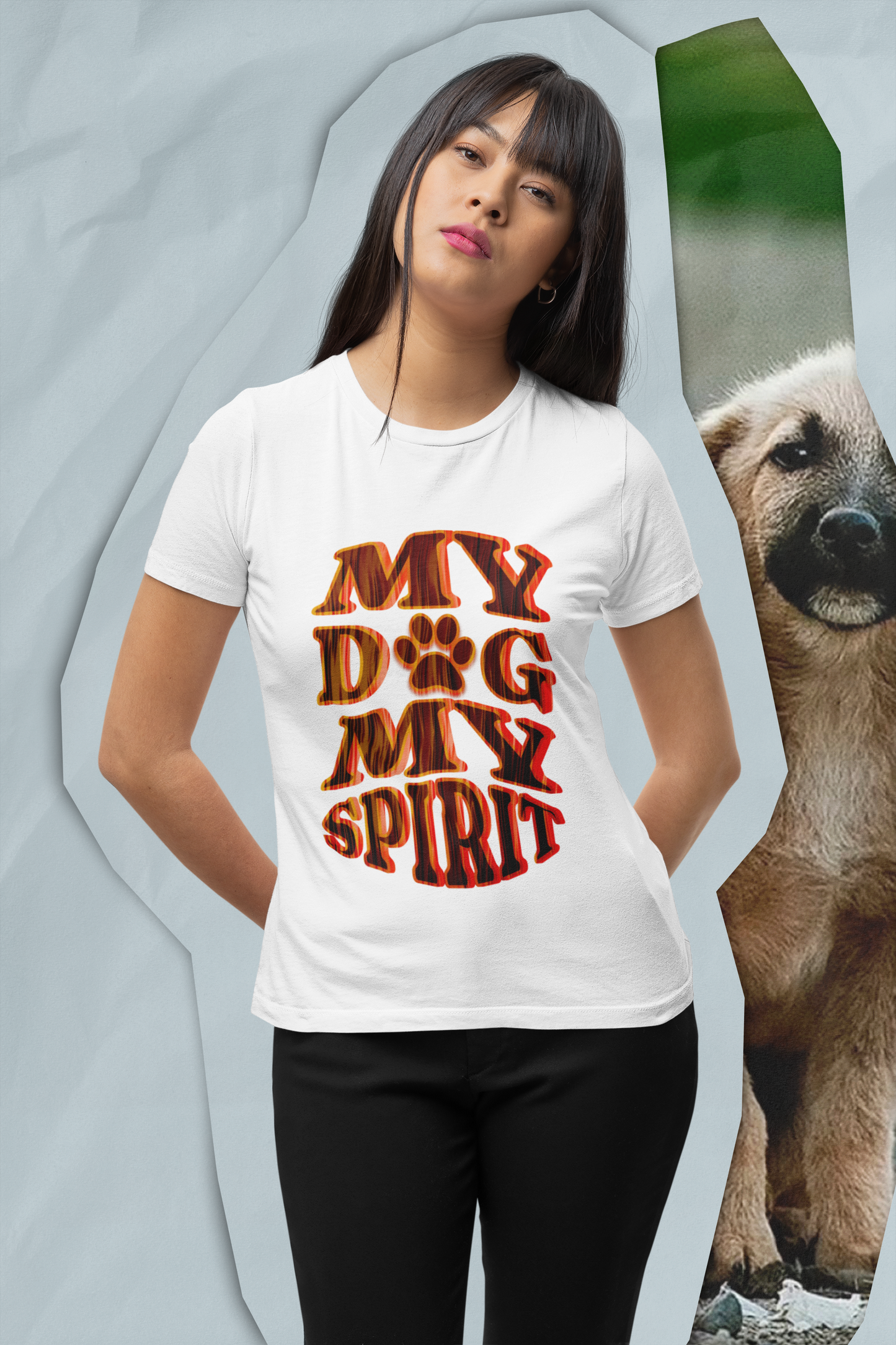 Unisex Garment-Dyed T-shirt, My Dog My Spirit Tee