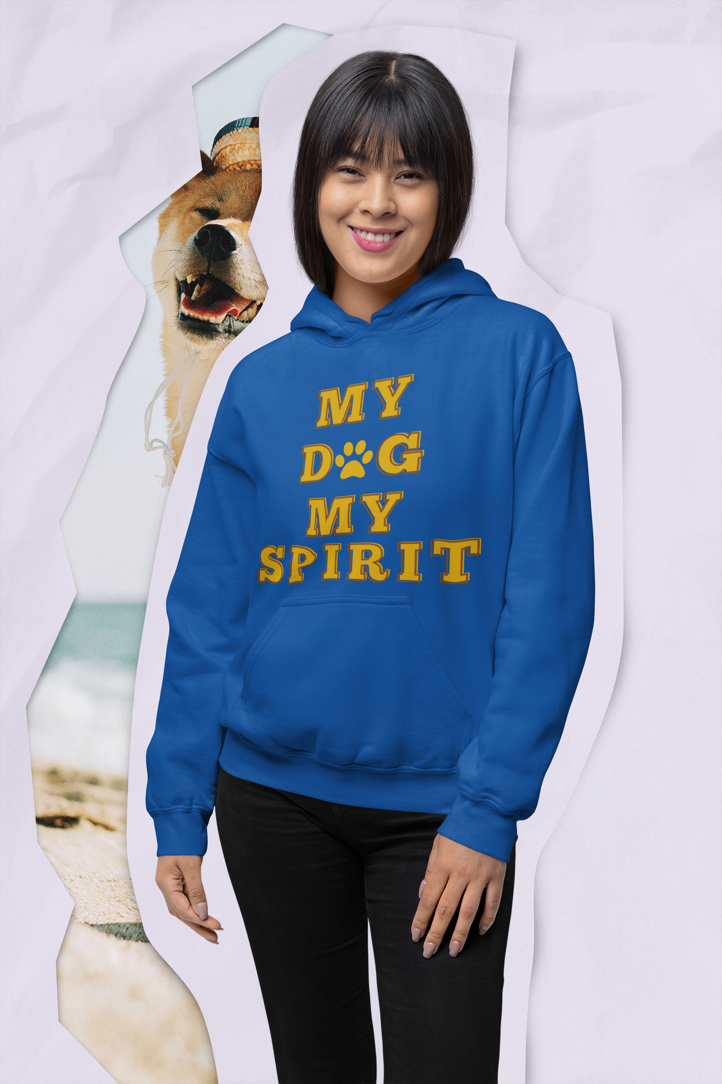 Unisex Heavy Blend™ Hooded Sweatshirt, My Dog My Spirit Hoodie