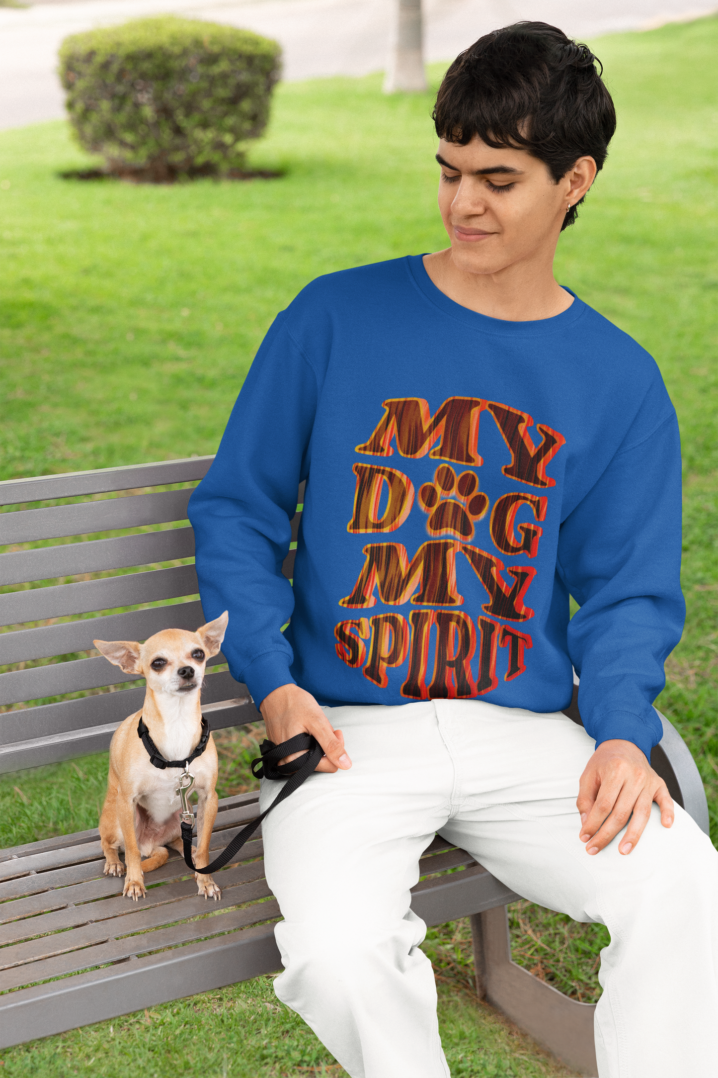 Unisex Heavy Blend™ Crewneck Sweatshirt, My Dog My Spirit Sweatshirt