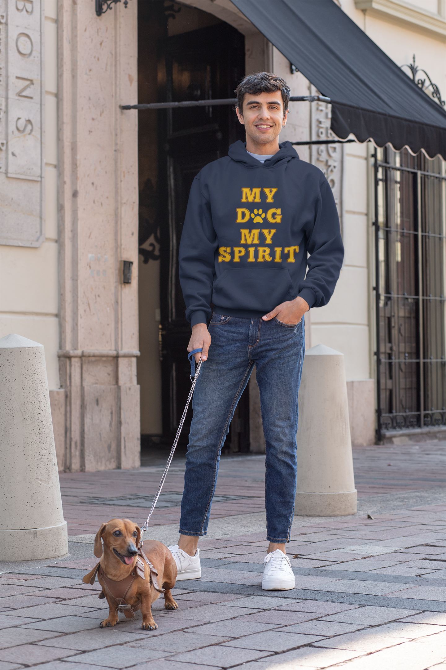 Unisex Heavy Blend™ Hooded Sweatshirt, My Dog My Spirit Hoodie