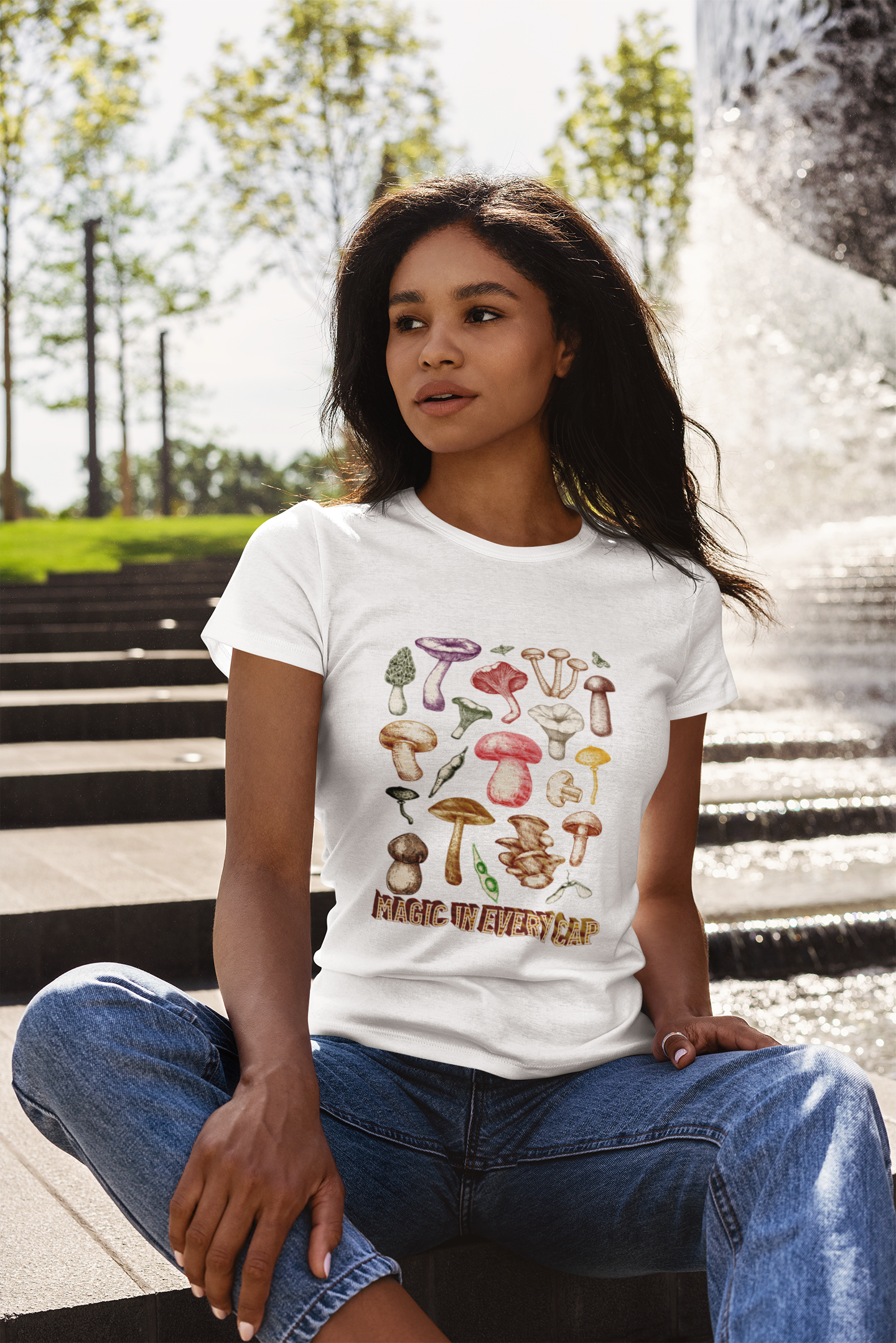 Unisex Softstyle T-Shirt, Magic In Every Cap, Mushroom Tee