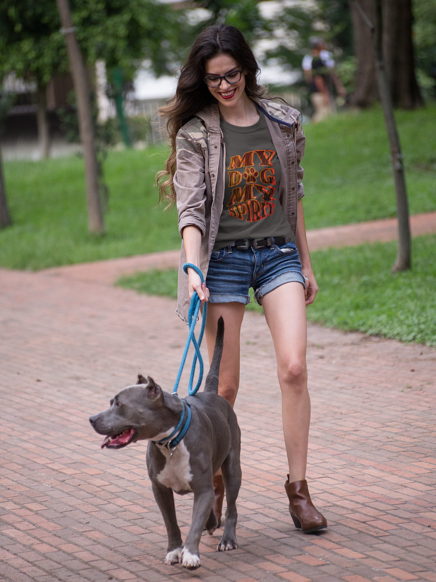 Unisex Garment-Dyed T-shirt, My Dog My Spirit Tee