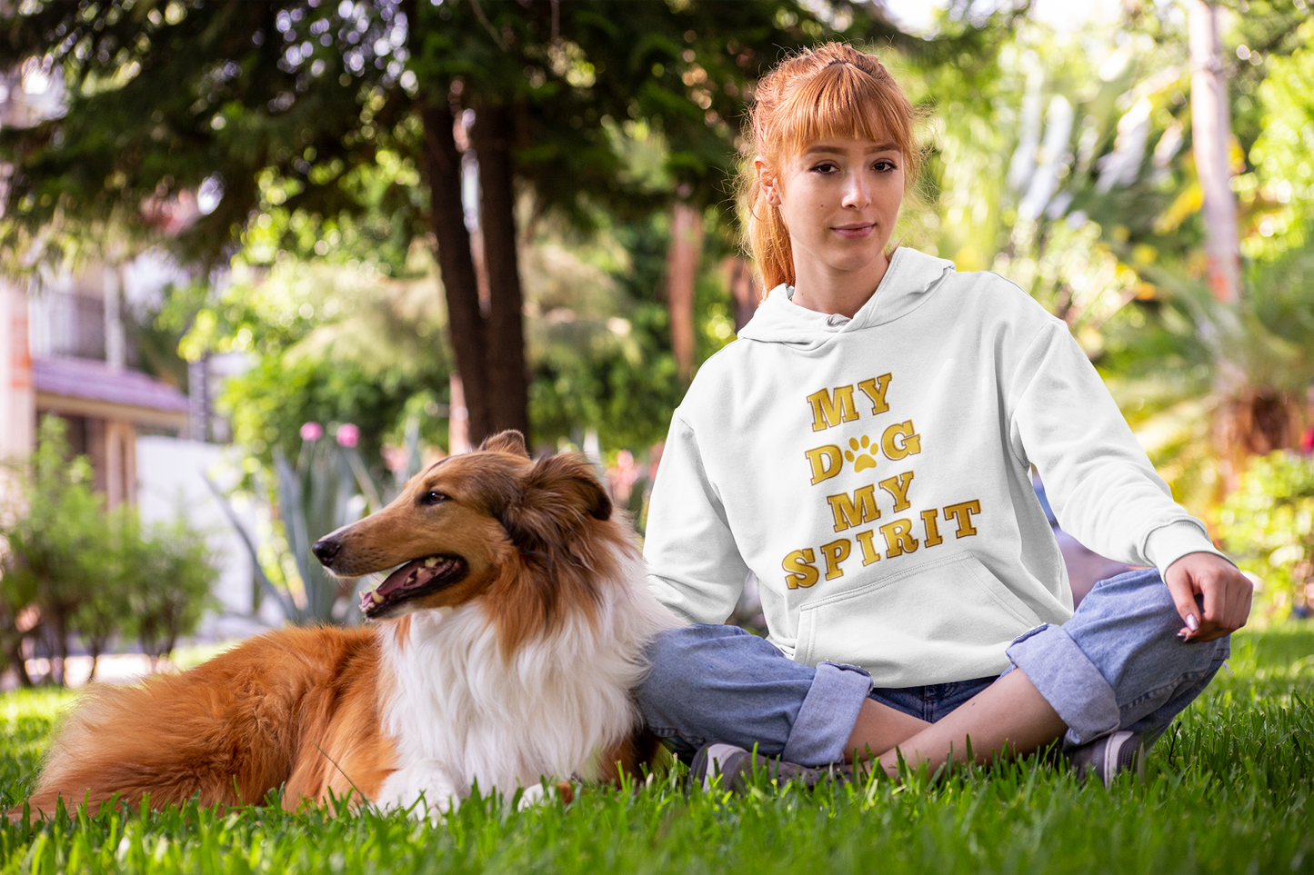 Unisex Heavy Blend™ Hooded Sweatshirt, My Dog My Spirit Hoodie