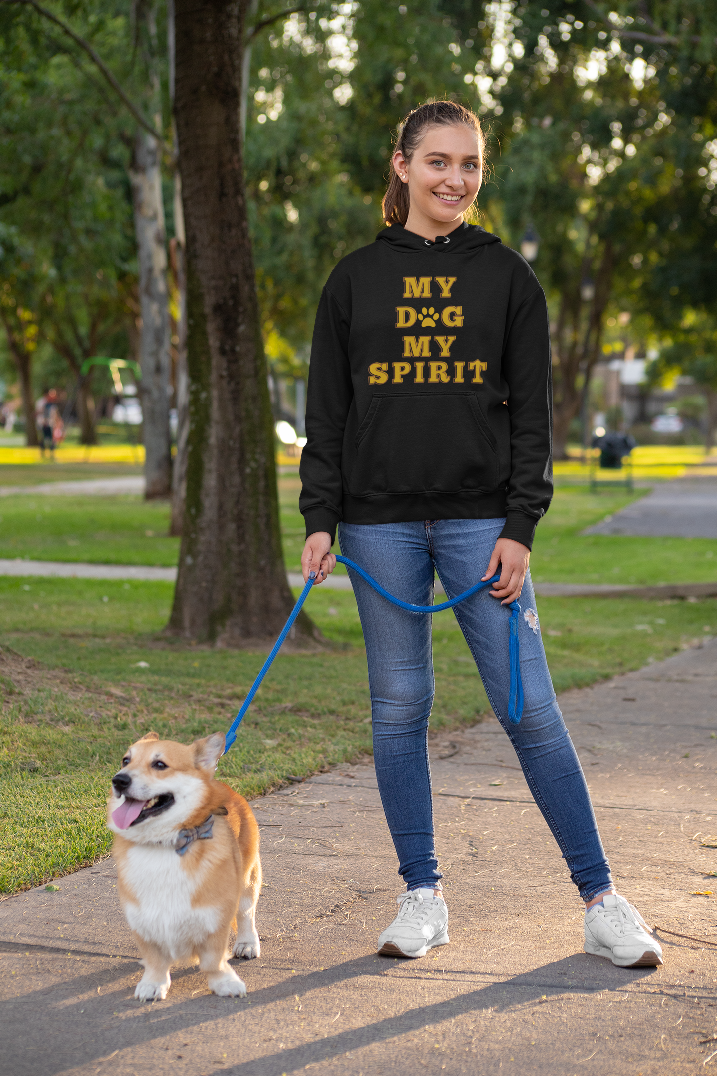 Unisex Heavy Blend™ Hooded Sweatshirt, My Dog My Spirit Hoodie