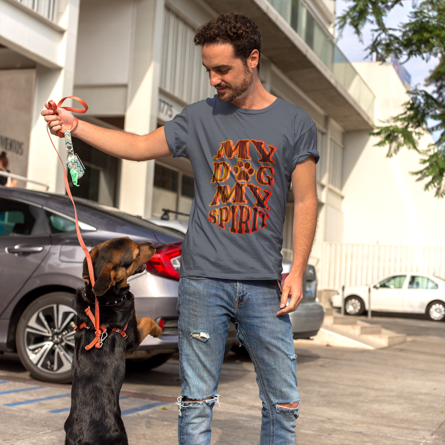 Unisex Garment-Dyed T-shirt, My Dog My Spirit Tee